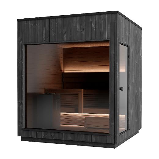 Kirami FinVision -sauna Nordic misty, Harvia Virta Combi 10,8 kW