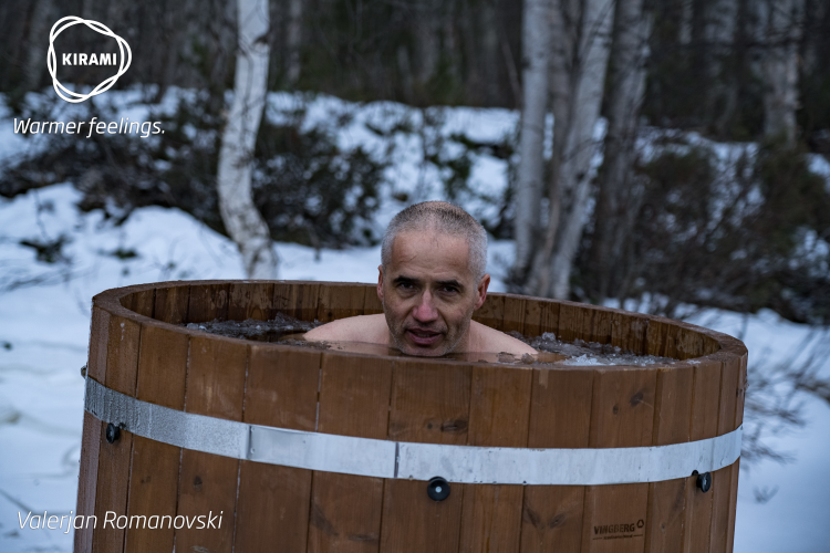 Valerjan Romanovski | I bathed in a cold tub, sponsored by Kirami’s Polish reseller Vingberg | Kirami