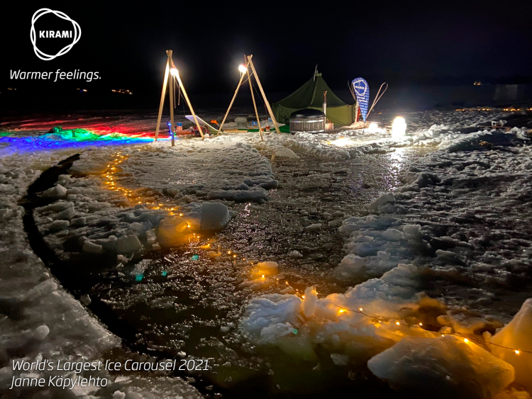 Keksijä Janne Käpylehto rakensi maailman suurimman jääkarusellin Lappajärvellä | Kirami