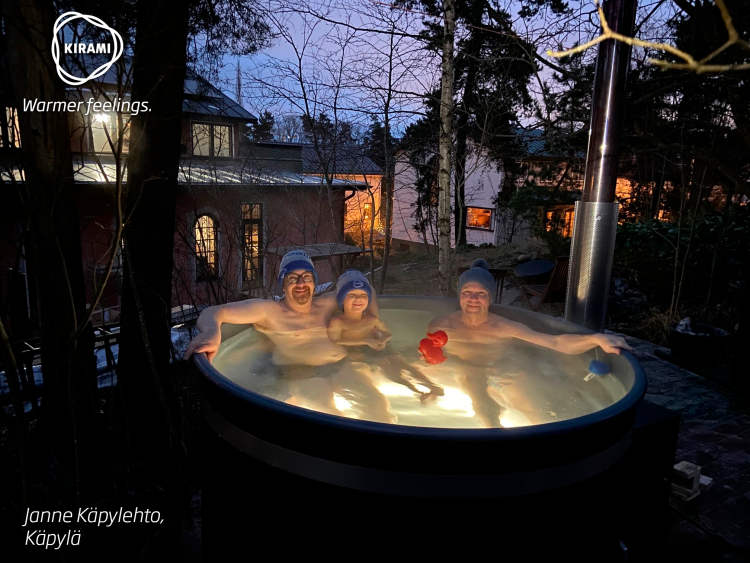 A Kirami Comfort Steady hot tub can also be found in Janne Käpylehto's garden in Käpylä, a district of Helsinki | Kirami