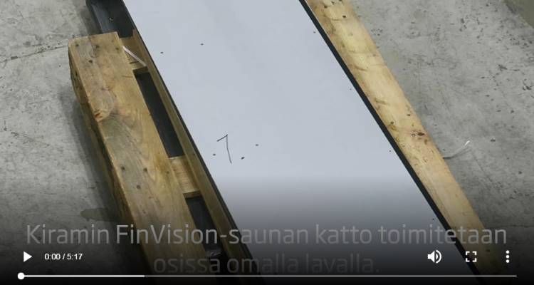 Kirami FinVision -saunan katon asennus | Kirami