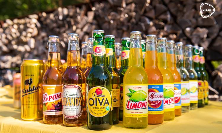 Laitilan Wirvoitusjuomatehdas | La sélection inclut une bière sans gluten Kukko et bien sûr la collection de boissons gazeuses rétro  | Kirami