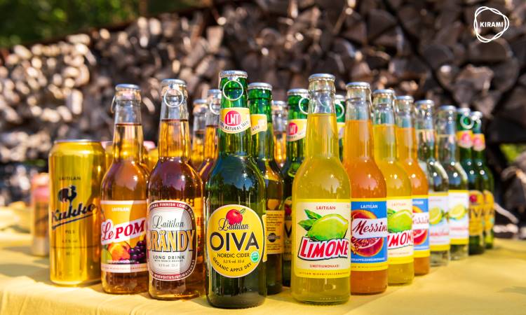 Laitilan Wirvoitusjuomatehdas | Valikoimasta löytyy gluteeniton täysmallasolut Kukko sekä tietenkin nostalgiset retrolimonaadit | Kirami