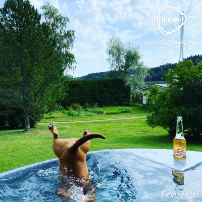 Dachshund Onni makes a successful dive straight into the hot tub | Kirami
