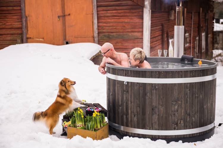 En Finlande il est agréable de séjourner dans les chalets en bois l'hiver. | Kirami