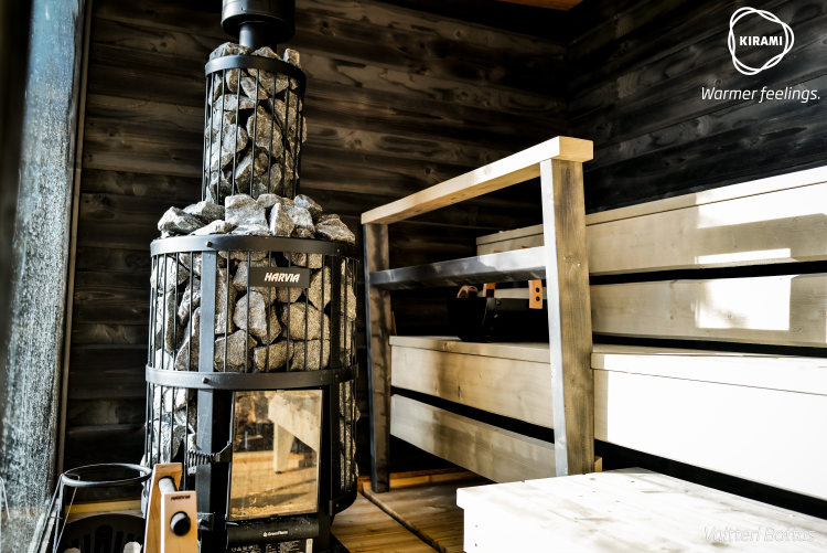 Bastubadande har flera hälsoeffekter, som Valtteri Bottas drar all nytta av. | Kirami FinVision -sauna
