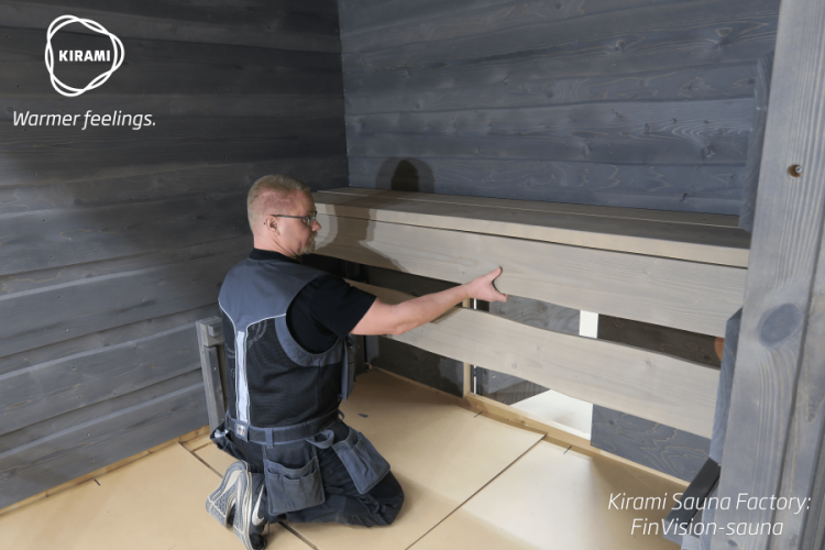 Kirami Sauna Factory: Кари Суутаринен строит сауну FinVision в новом произвственном помещении | Kirami Sauna Factory 