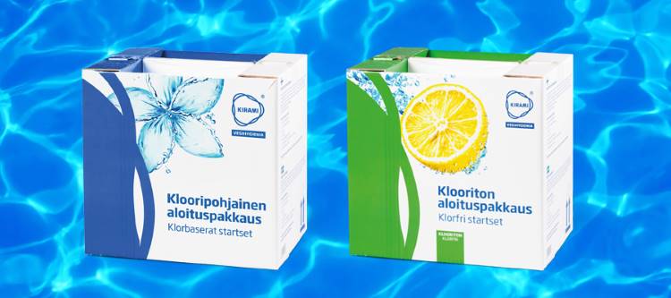 aloituspakkaus on edullisin tapa hankkia tärkeimmät kloori- ja aktiivihappi vedenhoitoaineet | Kirami