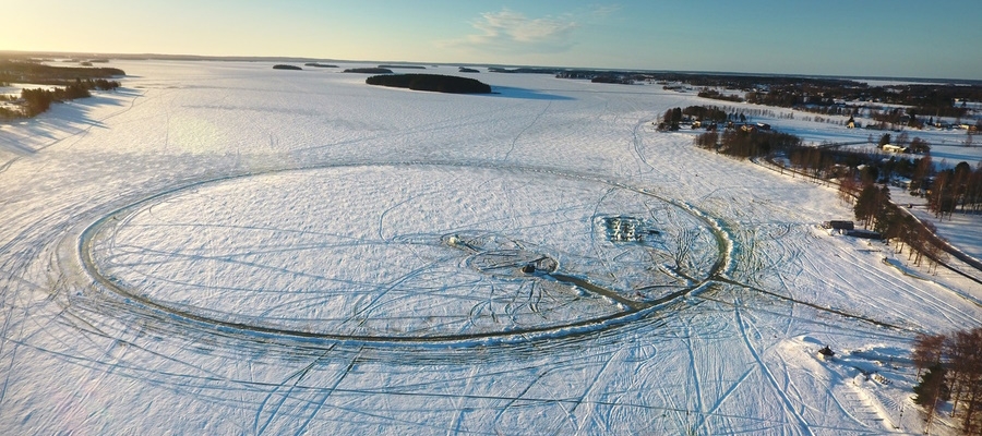 Ice carousel in Lappajärvi 2022 - Janne Käpylehto