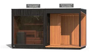 Kirami FinVision® -sauna M Misty, -terrace M Misty