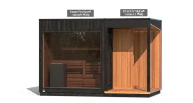 Kirami FinVision ® -sauna M Misty, -terrace S Misty
