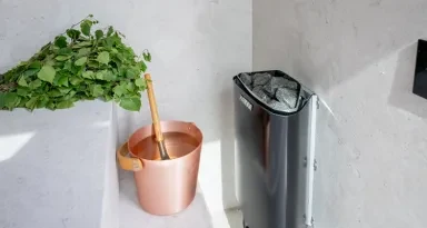 Kirami FinVision® -sauna S Zero with solar panels