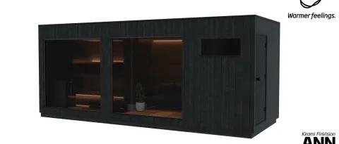 Kirami FinVision® -sauna Nordic misty, lounge, changing room