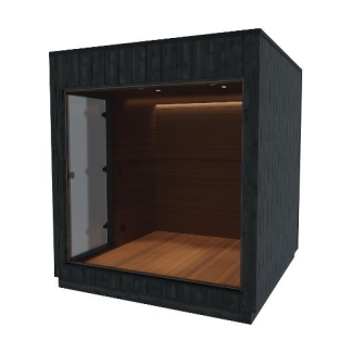 Kirami FinVision® -lounge Nordic misty, Mirrored 1 door - Annex