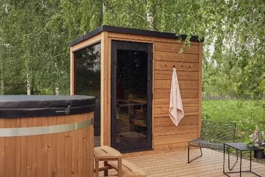 Kirami FinVision® -sauna M Nordic Dawn (Oikea), Spirit 9kW