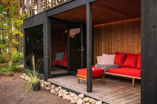 Lounge on ihana tila vilvoitteluun saunan yhteydessä | Kirami FinVision® -lounge M Misty