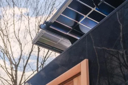 Kirami FinVision® -sauna M Zero (GlowBlack and CoralWhite)_Solarsystem model